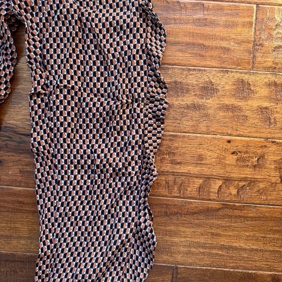 Anthropologie Ett Twa Geometric Ruffled Geometric Print Jogger Pants, Size S - Picture 7 of 11